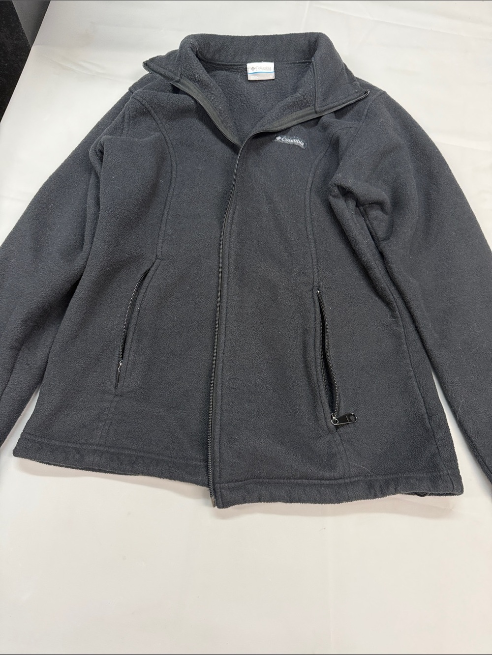Columbia Men’s Charcoal Black Full-Zip Lightweight Fleece Jacket